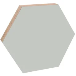 Kotonadesign Noteboard hexagon, 41,5 cm, light grey