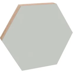 Kotonadesign Noteboard hexagon, 52,5 cm, light grey