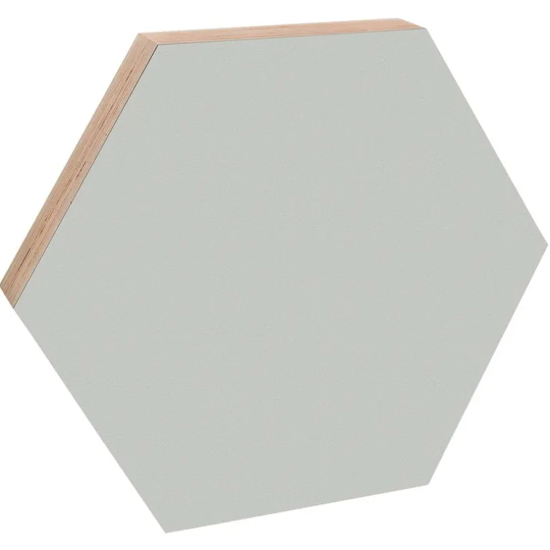 Kotonadesign Noteboard hexagon, 52,5 cm, light grey