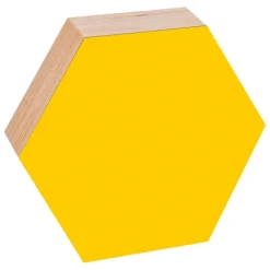 Kotonadesign Noteboard hexagon, 26 cm, yellow