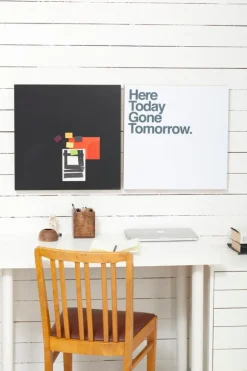 Kotonadesign Noteboard square, 40 cm, black