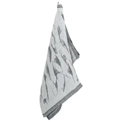 Lapuan Kankurit Aallokko towel, linen - black