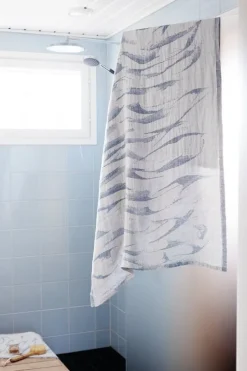 Lapuan Kankurit Aallokko towel, linen - blue