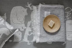 Lapuan Kankurit Eläinten Sauna sauna cover, 46 x 150 cm, black - linen