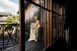 Lapuan Kankurit Hohto bath towel, white - green