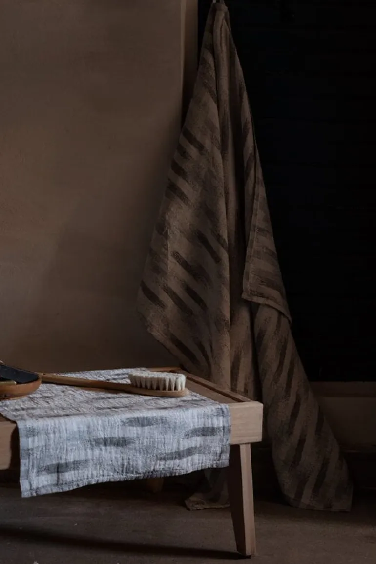 Lapuan Kankurit Hohto sauna cover, 46 x 150 cm, white - grey