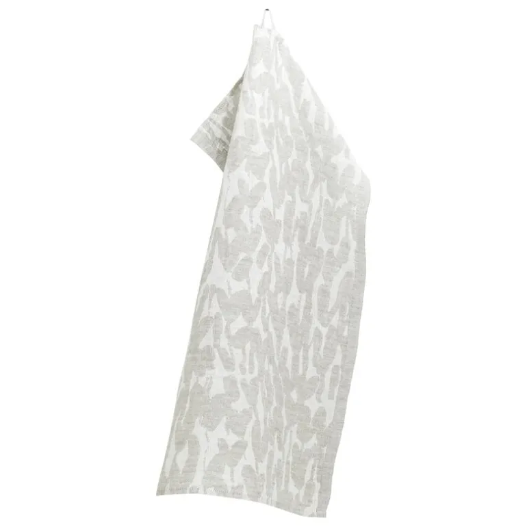 Lapuan Kankurit Jäkälä hand towel, white - linen