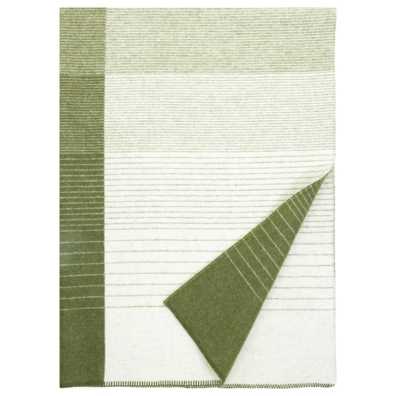 Lapuan Kankurit Kaamos blanket, 150 x 200 cm, white - olive