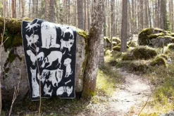 Lapuan Kankurit Koirapuisto blanket, 130 x 180 cm, black - white