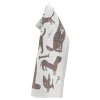 Lapuan Kankurit Koirapuisto tea towel, white - brown