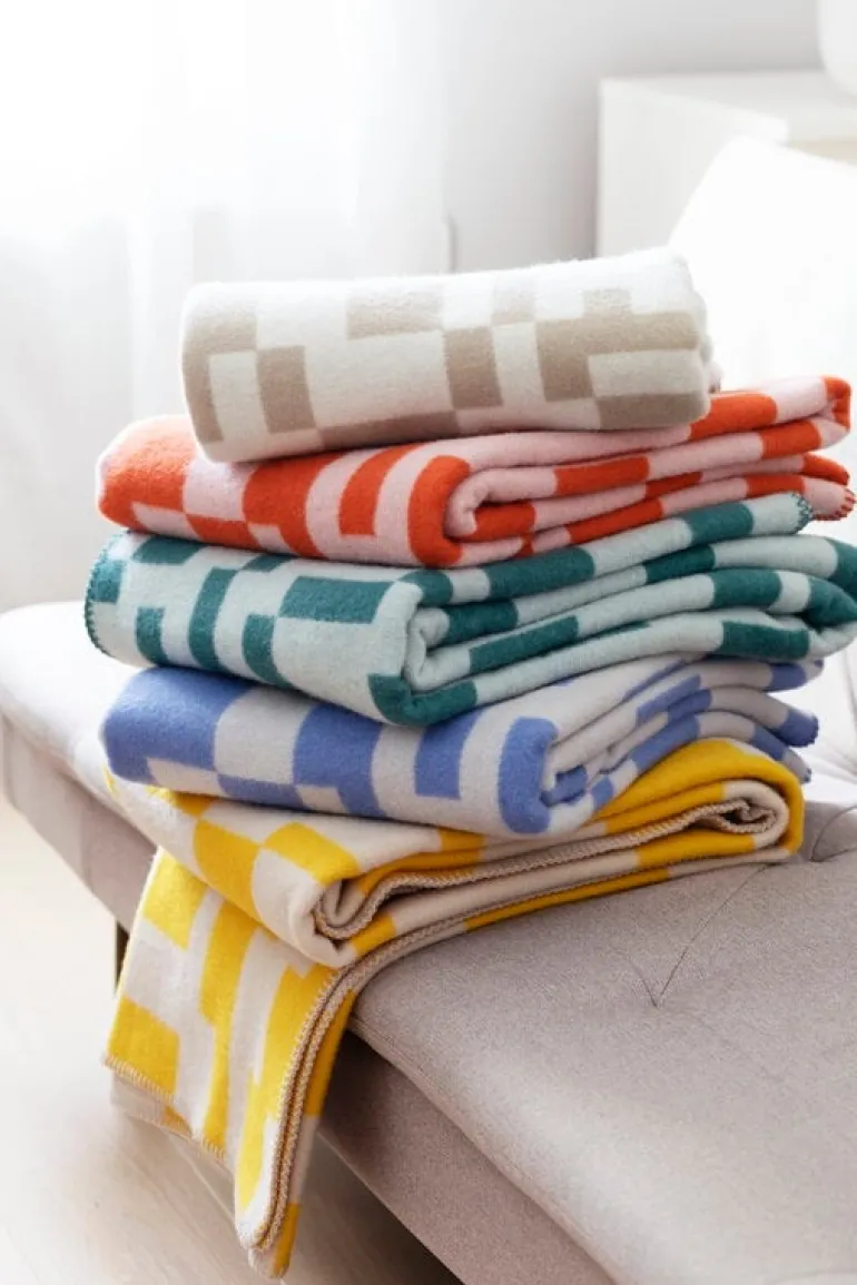 Lapuan Kankurit Koodi blanket, green - mint