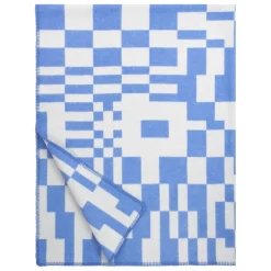 Lapuan Kankurit Koodi blanket, blue - light beige