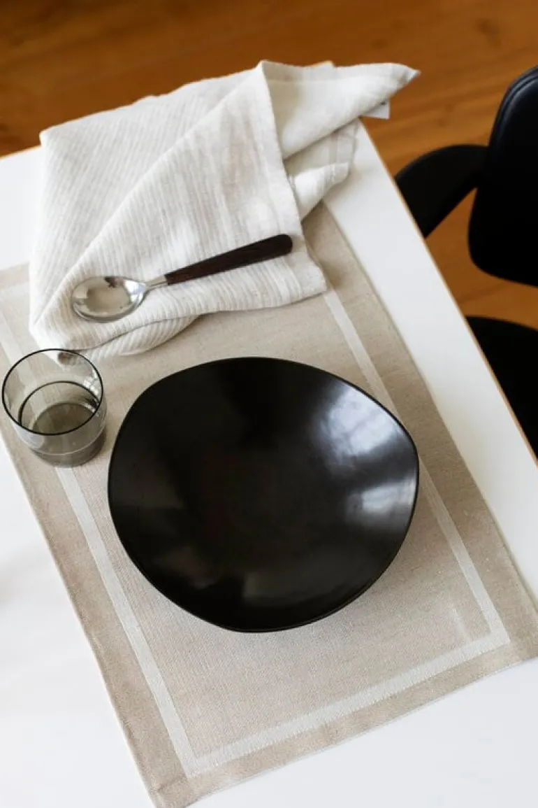 Lapuan Kankurit Laina placemat, linen - white