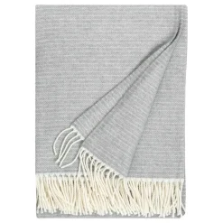 Lapuan Kankurit Lepo blanket, 135 x 180 cm, white - grey