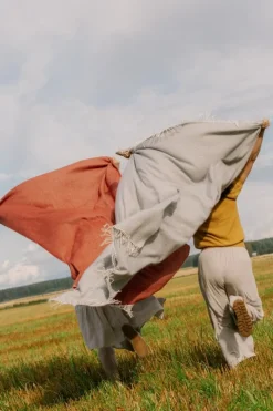 Lapuan Kankurit Lepo blanket, 135 x 180 cm, white - grey