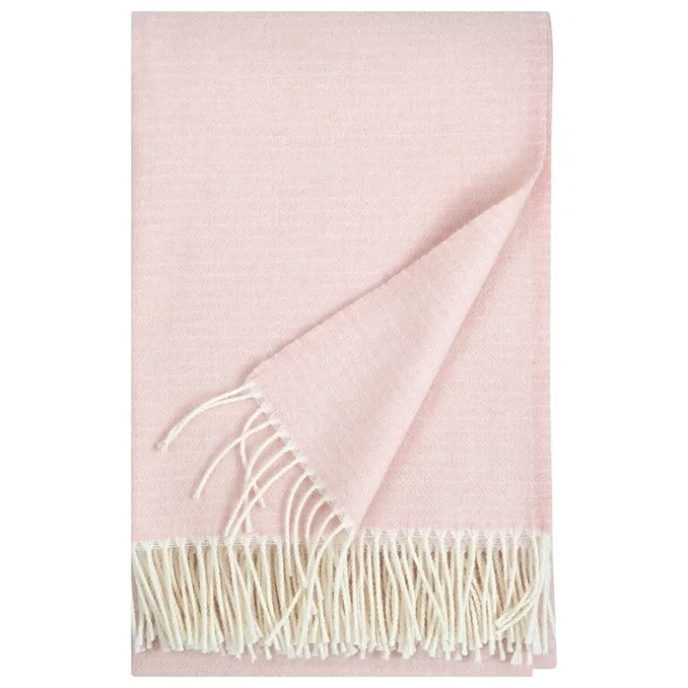 Lapuan Kankurit Lepo blanket, 135 x 180 cm, white - rose