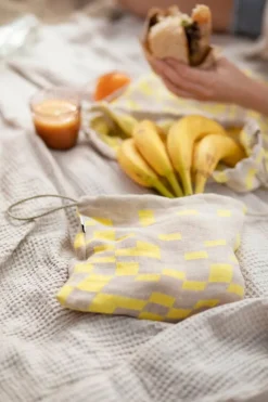 Lapuan Kankurit Maja blanket, white - linen