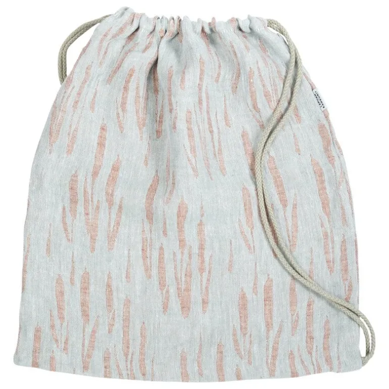 Lapuan Kankurit Osmankäämi drawstring bag, grey - cinnamon