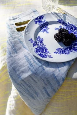 Lapuan Kankurit Osmankäämi towel/napkin, linen - blue