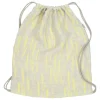 Lapuan Kankurit Osmankäämi drawstring bag, yellow - linen