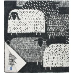 Lapuan Kankurit Päkäpäät blanket, black - white
