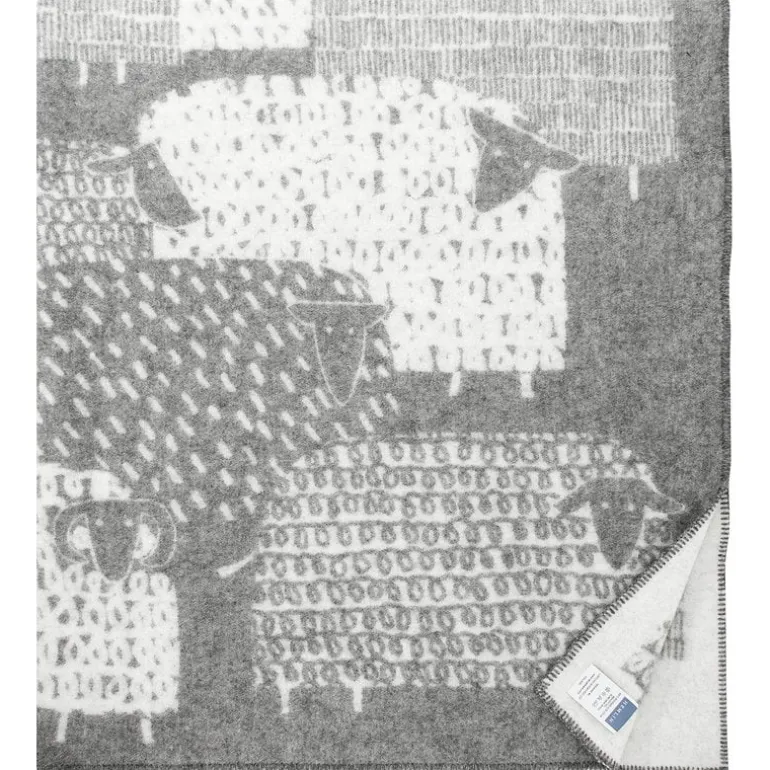 Lapuan Kankurit Päkäpäät blanket, grey - white