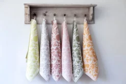 Lapuan Kankurit Puutarha towel/napkin, white - olive