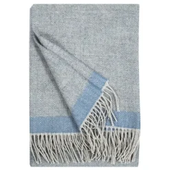 Lapuan Kankurit Rauha blanket, 13 x 180 cm, grey - blue