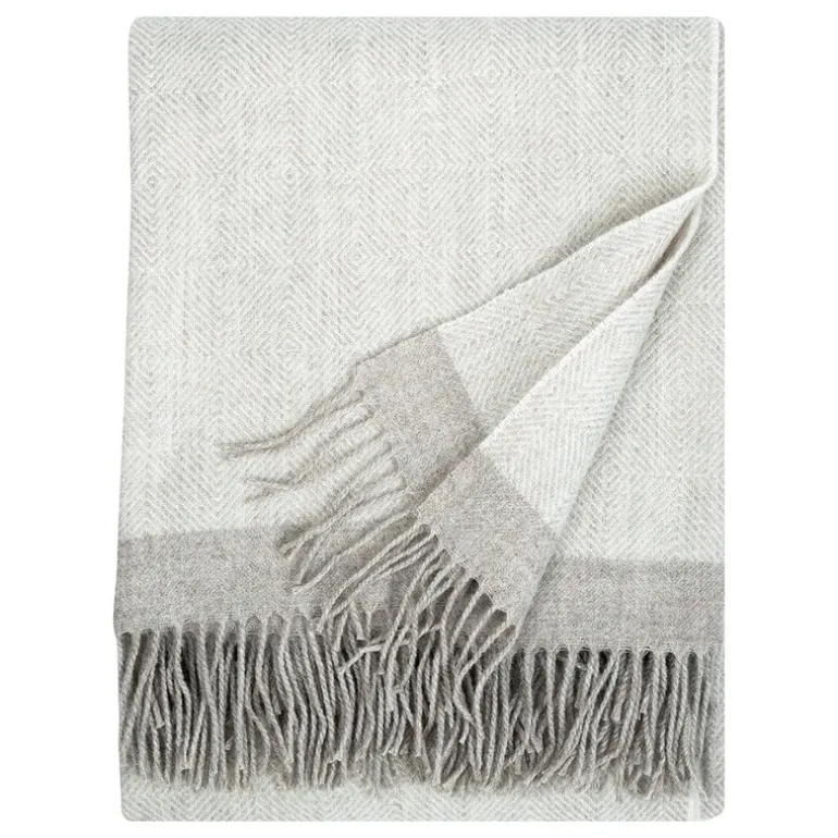 Lapuan Kankurit Rauha blanket, 13 x 180 cm, white - beige