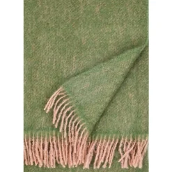Lapuan Kankurit Revontuli mohair blanket, powder - olive