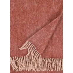 Lapuan Kankurit Revontuli mohair blanket, powder - maroon