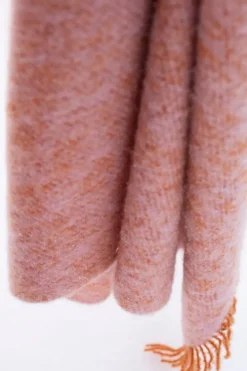 Lapuan Kankurit Revontuli mohair blanket, rust - rose