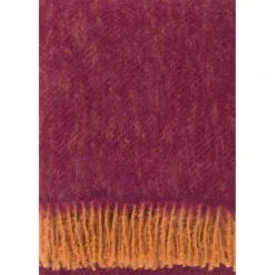 Lapuan Kankurit Revontuli mohair blanket, rust - bordeaux