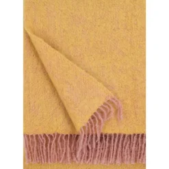 Lapuan Kankurit Revontuli mohair blanket, powder - ochre