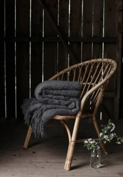 Lapuan Kankurit Saaga Uni mohair blanket, smoke