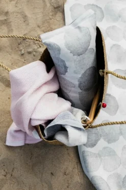 Lapuan Kankurit Sade sauna cover, 46 x 60 cm, white - grey