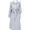 Lapuan Kankurit Terva bathrobe with hood, white - grey