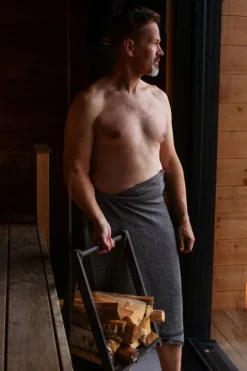 Lapuan Kankurit Terva giant towel, black - multi - grey