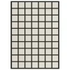LAYERED Avenue Checked rug, black - white