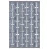 LAYERED Johanna wool rug, sky blue