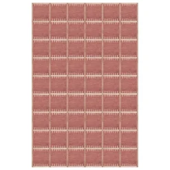 LAYERED Lilly wool rug, claret red