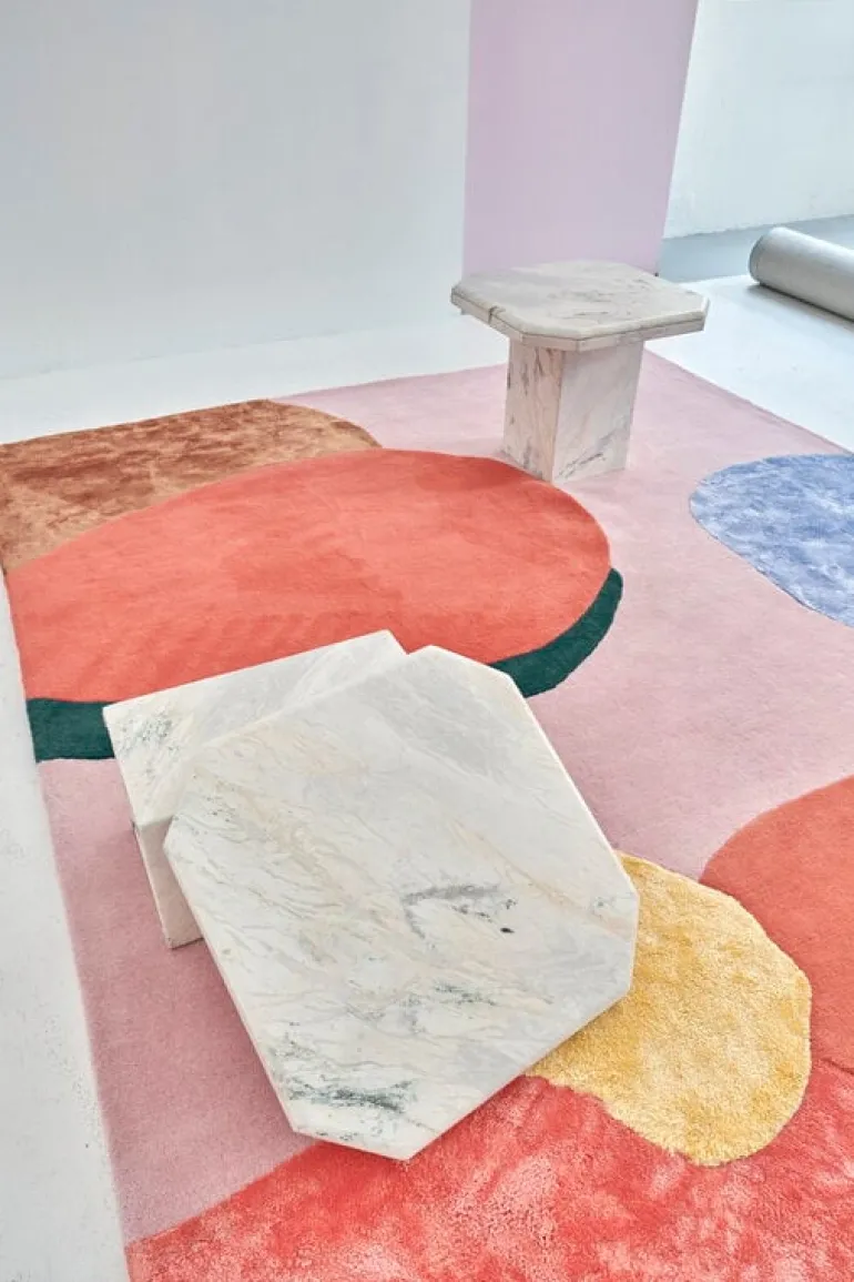 LAYERED Poppykalas Flower Field rug