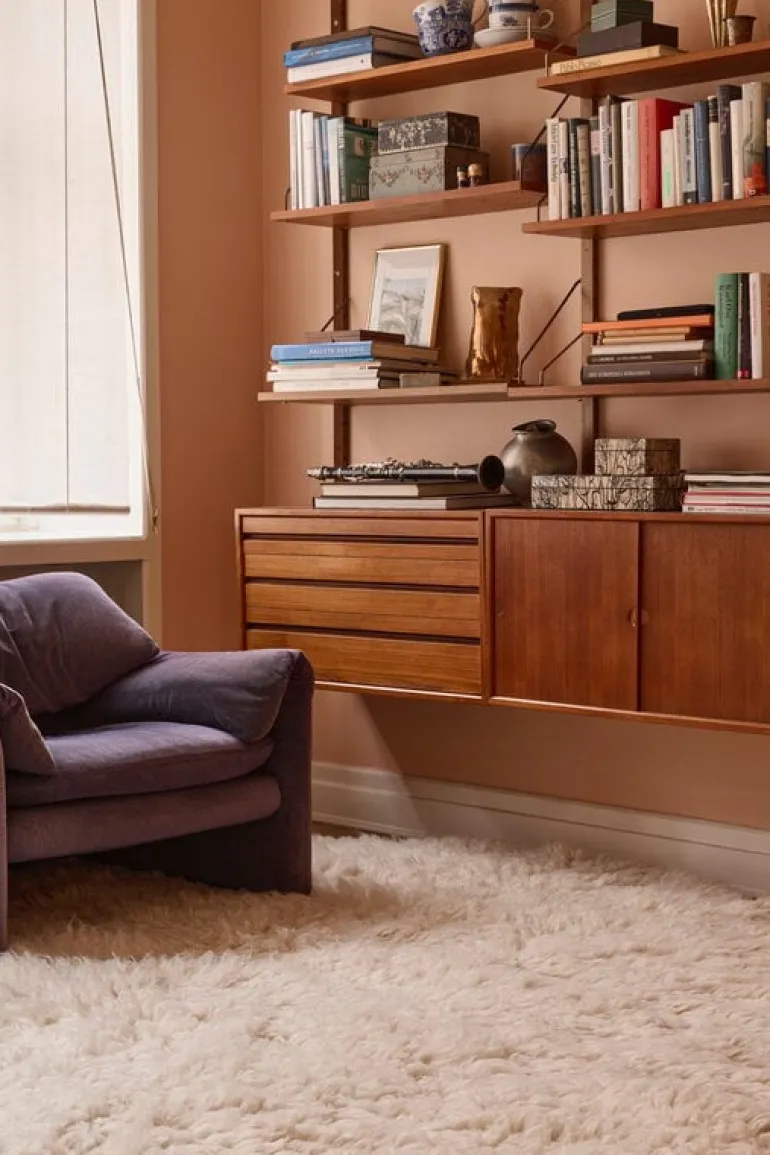 LAYERED Residue Shaggy rug, 180 x 270 cm, bone white