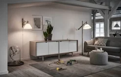 Le Klint Sax 223-2/17 wall lamp, smoked oak