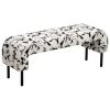 Lepo Product Boa bench, 120 x 40 cm, black - black and white Elitis OD 13180