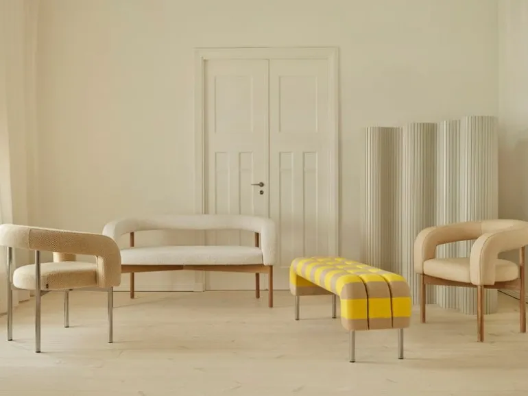 Lepo Product Boa chair, chrome - light beige Kvadrat Coda2 103