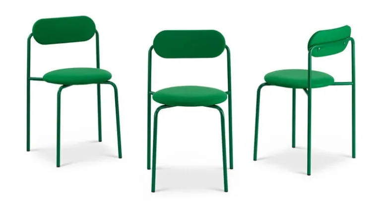 Lepo Product Moderno chair, green - green upholstery