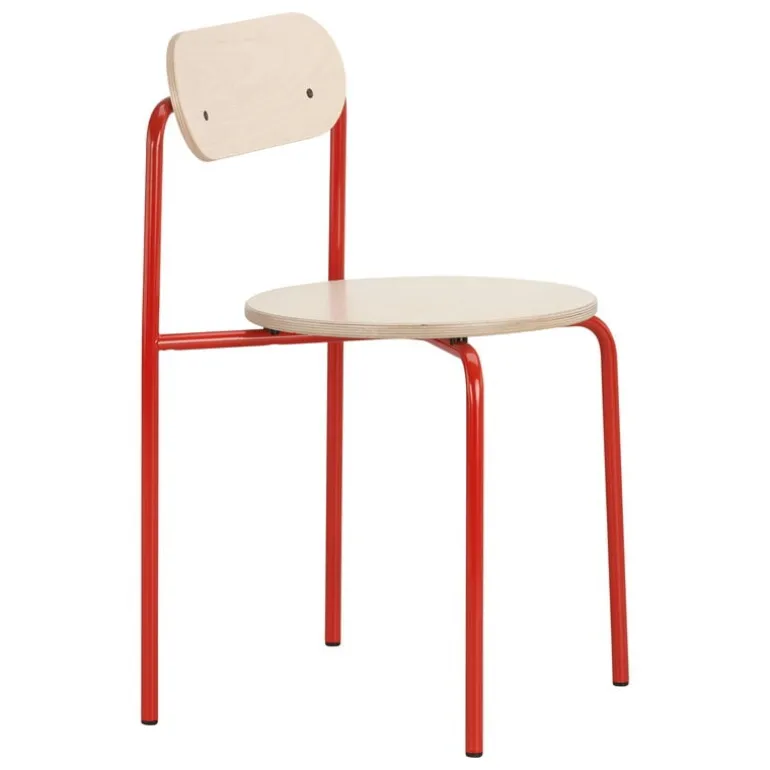 Lepo Product Moderno chair, red - birch