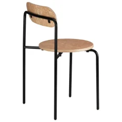 Lepo Product Moderno chair, black - curly birch veneer