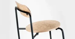 Lepo Product Moderno chair, black - curly birch veneer
